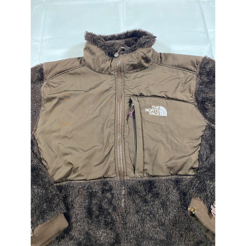 The North Face Summit Series Brown Fleece Jacket Womens‎ M Full Zip Pocket